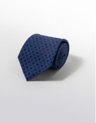 Patrick Hellmann Collection Blue Tie 100% Silk With Pattern thumbnail